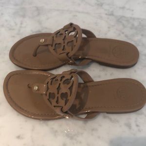 Tory burch leather miller sandals